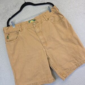 Cabelas Shorts Mens 38 Khaki Bermuda Canvas Regular Fit Workwear Outdoor Hiking